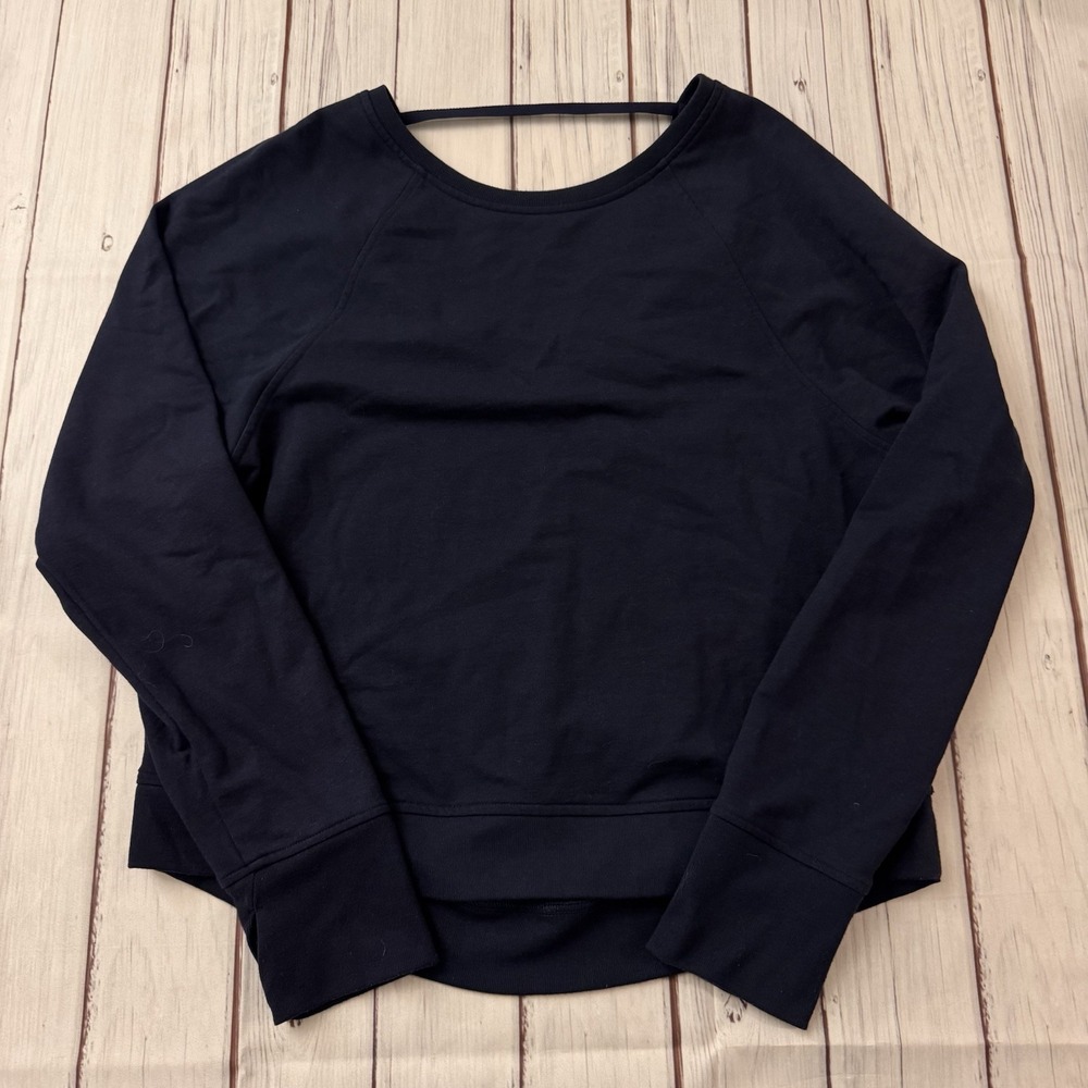 Victoria Sport Sweatshirt‎ Women M Navy Blue Crewneck Workout Pullover